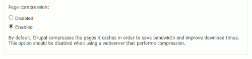  HTTP-traffic Gzip compression on the Performance configuration page.